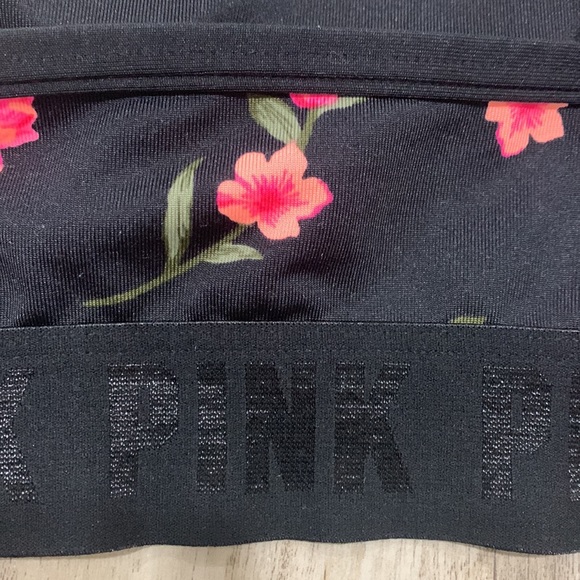 PINK Sport Ditsy Floral Two Piece Criss Cross Bikini Swimsuit Shorts Small - Picture 5 of 12